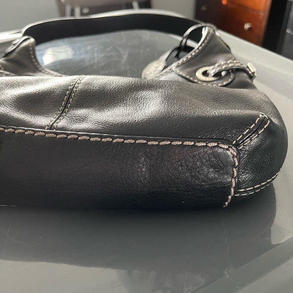 Michael Kors black leather shoulder bag - Picture 3 of 4